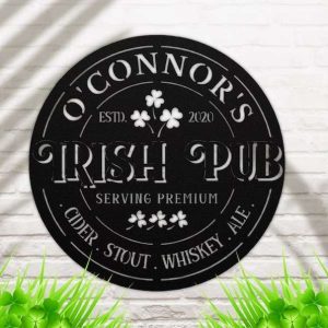 Custom Metal Sign For Irish Pub Irish Home Bar Station Sign Dad Gift Fathers Day Gifts St Patrick Days Decoration 1