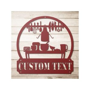 Custom Metal Sign For Kitchen Cooking Sign Kitchen Decor Mom Gifts 1