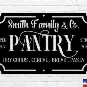 Custom Pantry Sign Pantry Door Decor Housewarming Gifts Mothers Day Gifts 2