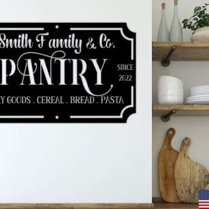 Custom Pantry Sign Pantry Door Decor Housewarming Gifts Mothers Day Gifts 3