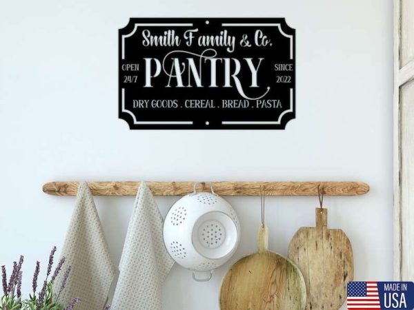 Custom Pantry Sign Pantry Door Decor Housewarming Gifts Mothers Day Gifts