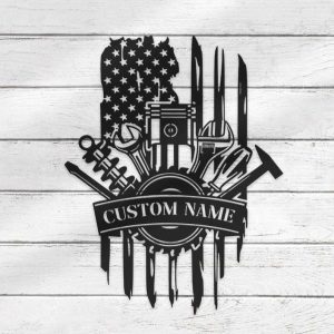 Custom Tools Repair Metal Sign Tools Shop Decor Workshop Custom Metal Signs Garage Sign Dad Gifts, Grandpa Gifts