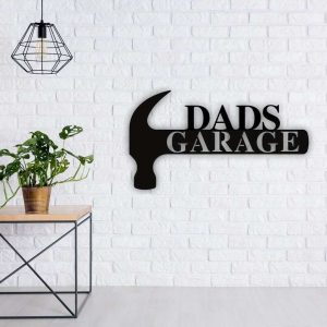 Customized Dads Garage Sign Garage Custom Metal Signs Garage Decor Fathers Day Gifts 2