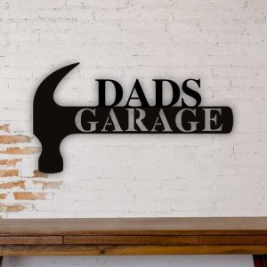 Customized Dads Garage Sign Garage Custom Metal Signs Garage Decor Fathers Day Gifts