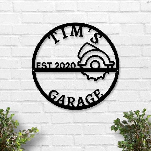 Customized Dads Garage Sign Workshop Sign Dad Gifts Dad Garage Decor