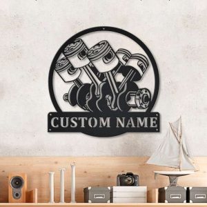 Customized Engine Machine Sign Workshop Decor Engine Machine Decoration 1