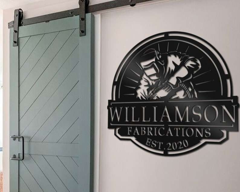 Customized Home Garage Welding Wall Art Business Name Sign Father's Day  Retirement Gift Custom Metal Sign - Custom Laser Cut Metal Art & Signs,  Gift 