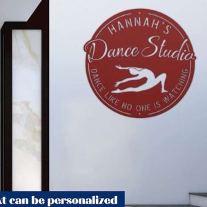 Dance Studio Personalized Metal Sign  Dance Like No One Is Watching Funny Sign Gift for Dancers or Ballerinas