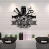 Hair And Nail Salon Personalized Metal Wall Art Barber Shop Decor Custom Metal Sign 2