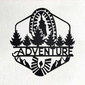 Hiking Adventure Sign Hiker Sign Home Decor Outdoor Enthusiast Decoration For Room Housewarming Gifts