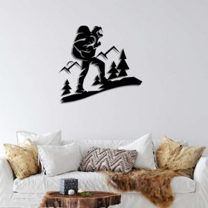 Hiking Sign Climbing Mountain Metal Sign Climbing Mountain Lover Outdoor Enthusiast Home Decor 3