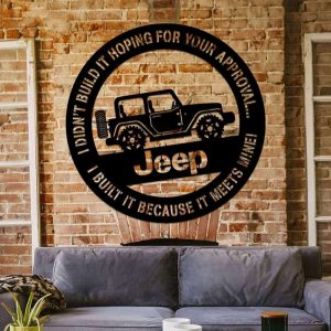 I Built It Jeep Sign Jeep Driver Gifts Man Cave Decor Birthday Gifts for Men Fathers Day Gifts