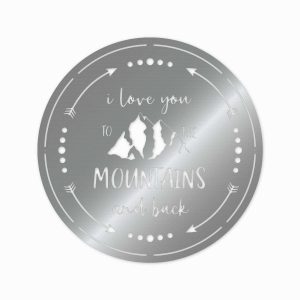 I Love You to the Mountain and Back Funny Camping Quote Couple Camping Gift Custom Metal Sign