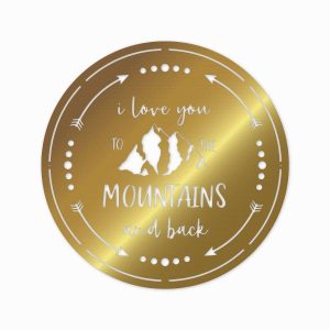 I Love You to the Mountain and Back Funny Camping Quote Couple Camping Gift Custom Metal Sign 3