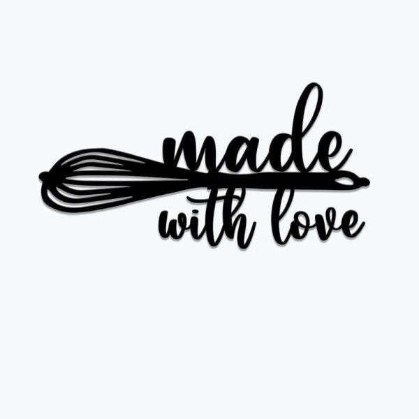 Kitchen Made With Love Sign Kitchen Decoration Cooking Lover Gifts Kitchen Sign Gifts For Mom