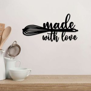 Kitchen Made With Love Sign Kitchen Decoration Cooking Lover Gifts Kitchen Sign Gifts For Mom 2