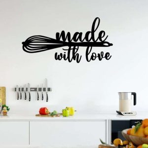 Kitchen Made With Love Sign Kitchen Decoration Cooking Lover Gifts Kitchen Sign Gifts For Mom