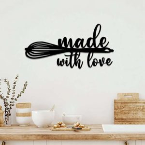 Kitchen Made With Love Sign Kitchen Decoration Cooking Lover Gifts Kitchen Sign Gifts For Mom 4