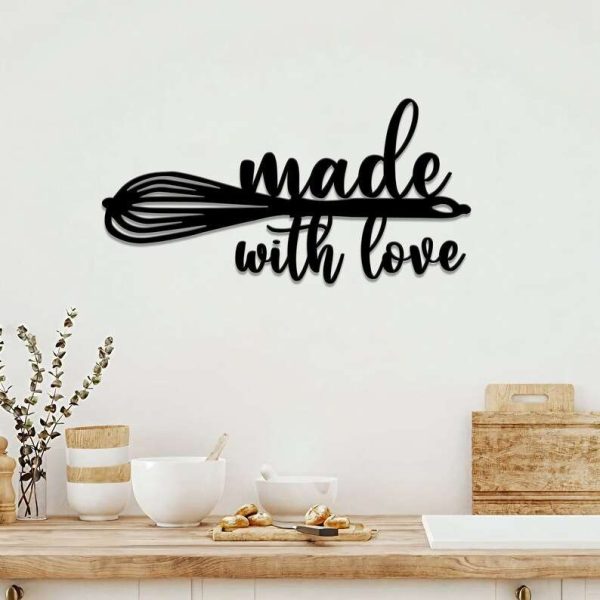 Kitchen Made With Love Sign Kitchen Decoration Cooking Lover Gifts Kitchen Sign Gifts For Mom