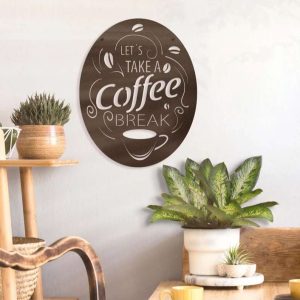 Lets Take A Coffee Break Coffee Station Home Decor Home Interior Indoor Decoration Gift for Coffee Lover 1