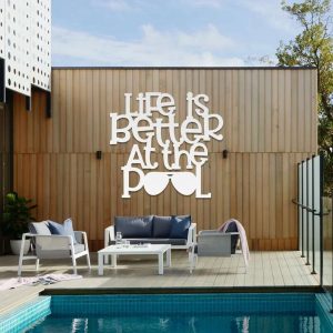 Life Is Better At The Pool Sign Pool House Sign Poolside Decor Pool Gift Tiki Bar Sign Swimming Pool Decoration 3