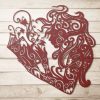Mermaid Reading Book Library Reading Room Decor Book Enthusiast Avid Book Reader Custom Metal Sign 2