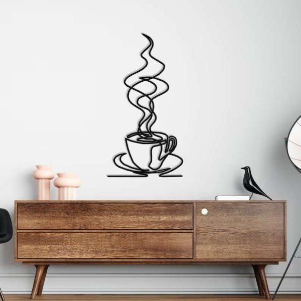 Metal Coffee Cup Decor Coffee Bar Sign Coffee Lover Sign For Kitchen Decor Home Decor