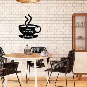 Metal Coffee Mug Sign Personalized Metal Name Sign Coffee Bar Decoration 4