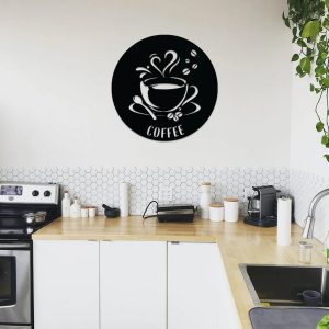 Metal Coffee Sign Custom Metal Name Signs Kitchen Decoration 1