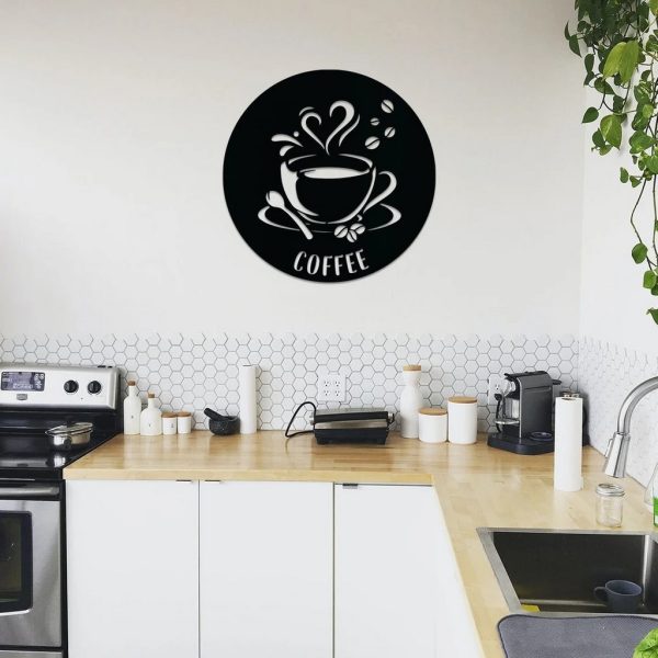 Metal Coffee Sign Custom Metal Name Signs Kitchen Decoration