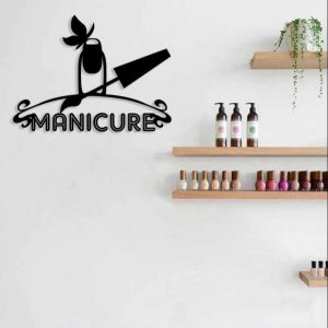 Nail Salon Decor Manicure Nail Studio Business Sign Custom Metal Sign