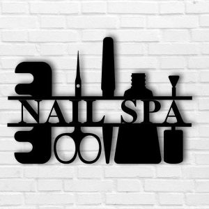 Nail Salon Personalized Salon Business Decor Custom Metal Sign 2