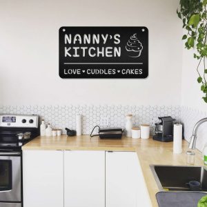 Nannys Kitchen Love Cuddles Cakes Sign Nannys Kitchen Sign Kitchen Decor Mom Gifts 1