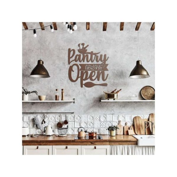 Pantry Door Sign Pantry Always Open Funny Quote Kitchen Dining Room Restaurant Decor Custom Metal Sign