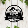 Personalized 5th Wheel Camper With Mountain Scenery Camper Decor Custom Metal Sign 4