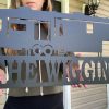 Personalized 5th Wheel Sign Camper Sign Camping Gifts RV Custom Metal Sign Outdoor Home Decor Gifts for Him Gifts For Her 4