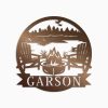 Personalized Around the Campfire Firepit Patio Decor Custom Metal Sign 4
