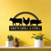 Personalized BBQ And Grill Sign Cow Chicken Pig Wall Decor Barbecue Sign Home Outdoor Patio Decor 1