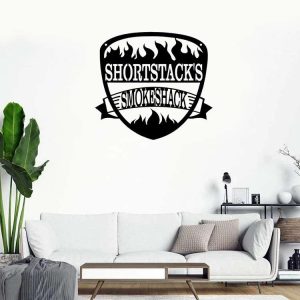 Personalized BBQ Sign Grill Sign Smoke Shack Sign Smokehouse Decor Home Outdoor Kitchen Backyard Decoration Gifts For Dad 2