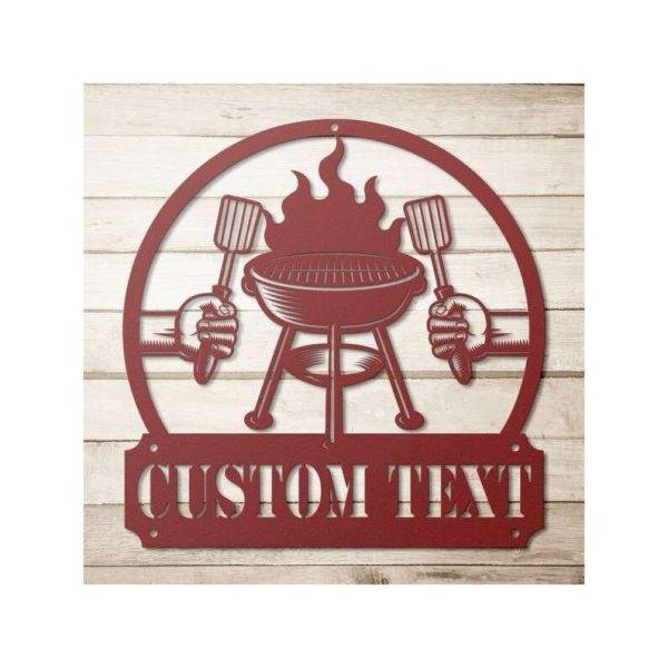 Personalized BBQ Sign Grilling Gifts Bar And Grill Sign Home Outdoor Patio Decor Gifts For Dad