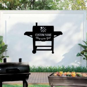 Personalized Backyard Bar And Grill Sign BBQ Sign Grill Sign Home Outdoor Kitchen Decor BBQ Gifts