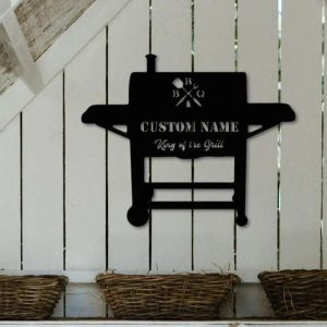 Personalized Backyard Bar And Grill Sign BBQ Sign Grill Sign Home Outdoor Kitchen Decor BBQ Gifts 2