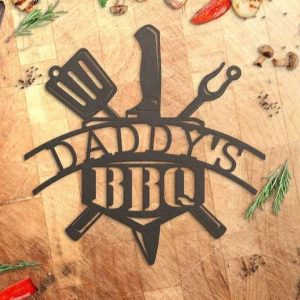 Personalized Barbecue Metal Sign Grill Sign Fathers Day BBQ Gift Dad Gift Home Outdoor Decor