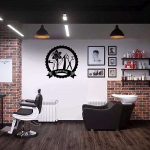 Personalized Beauty Salon Metal Sign Hair Stylist Sign Hair Salon Sign Barber Shop Sign 2