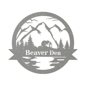 Personalized Beaver Sign Camp Sign Outdoor Beaver Lover Gifts Beaver Camping Enthusiast Dad Gifts Fathers Day Gifts 2