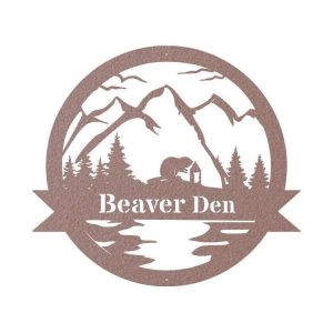 Personalized Beaver Sign Camp Sign Outdoor Beaver Lover Gifts Beaver Camping Enthusiast Dad Gifts Fathers Day Gifts 3