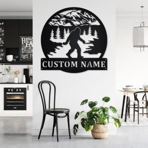 Personalized Bigfoot Decor Custom Metal Signs 3