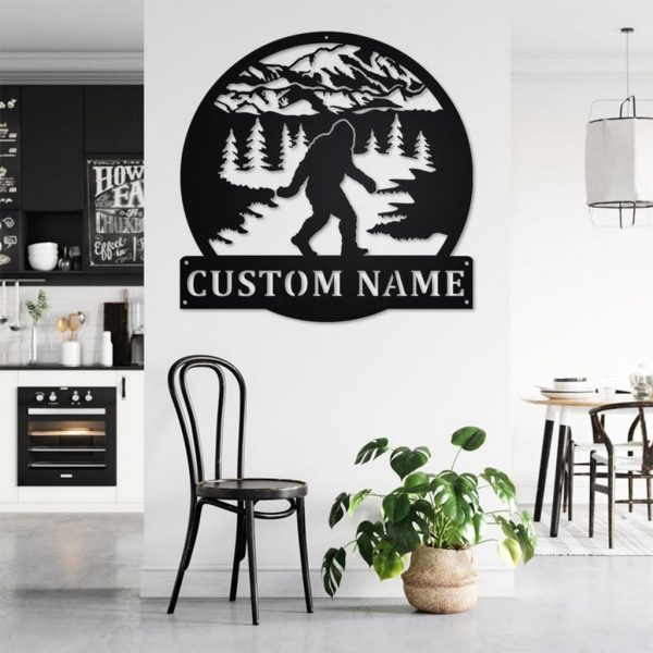 Personalized Bigfoot Decor Custom Metal Signs