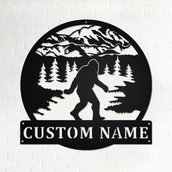 Personalized Bigfoot Decor Custom Metal Signs