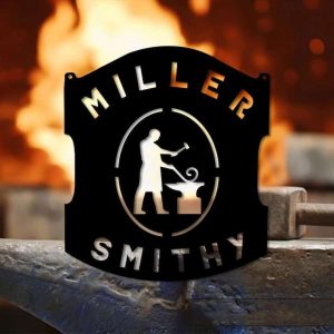 Personalized Blacksmith Vintage Smithy Sign For Men Custom Metal Sign 3